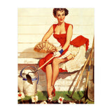 Sexy Lady With Her Little Garden (Print Only) thumbnail