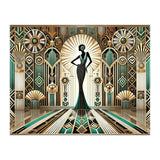 Art Deco Glamour Woman (Print Only) thumbnail