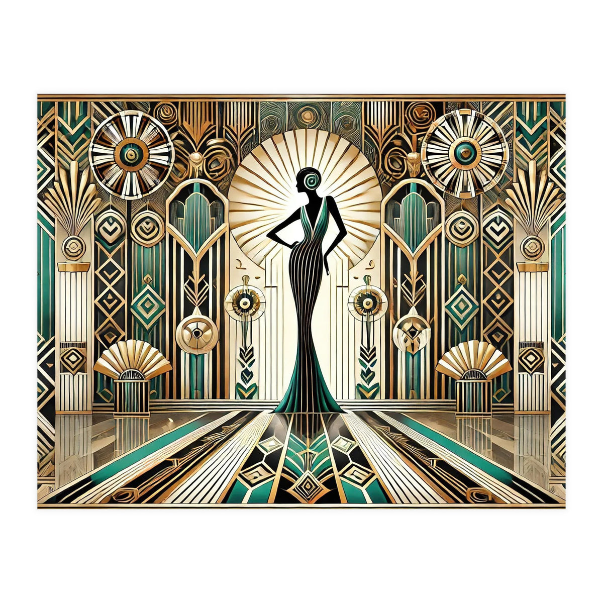 Art Deco Glamour Woman (Print Only)