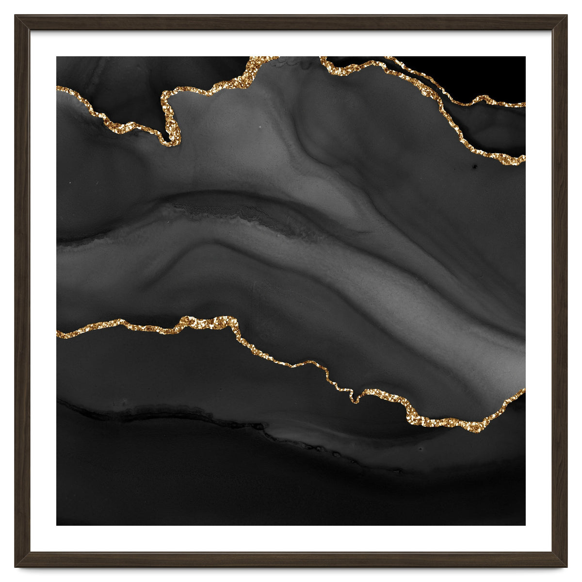 Black & Gold Agate Texture 01