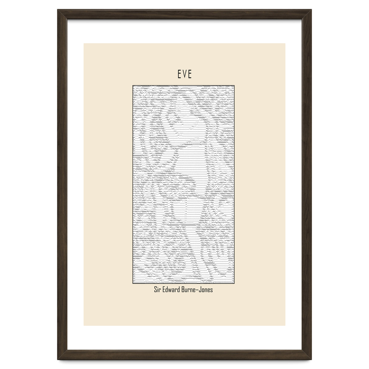 Eve – Sir Edward Burne–jones (ascii Art)