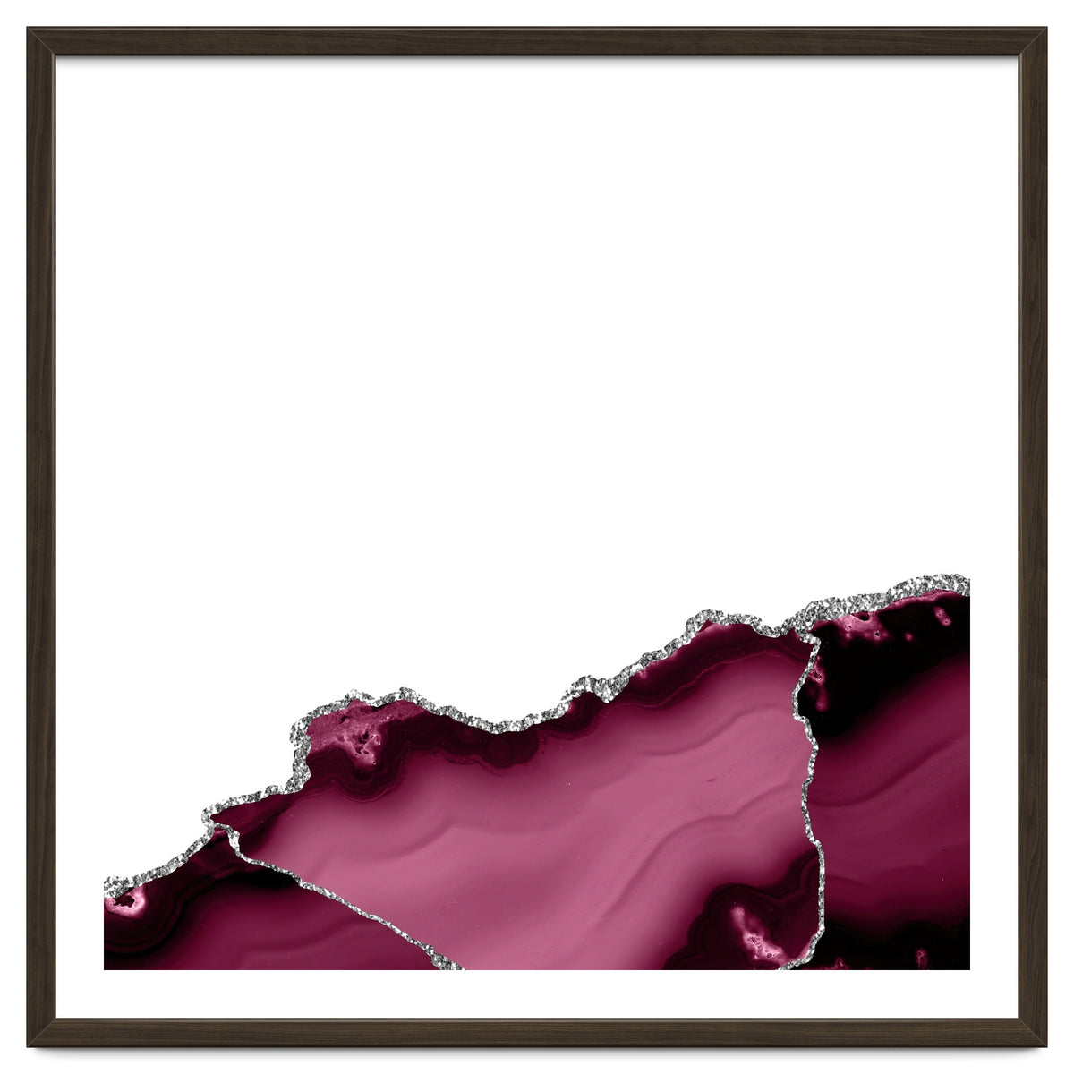 Burgundy & Silver Agate Texture 13