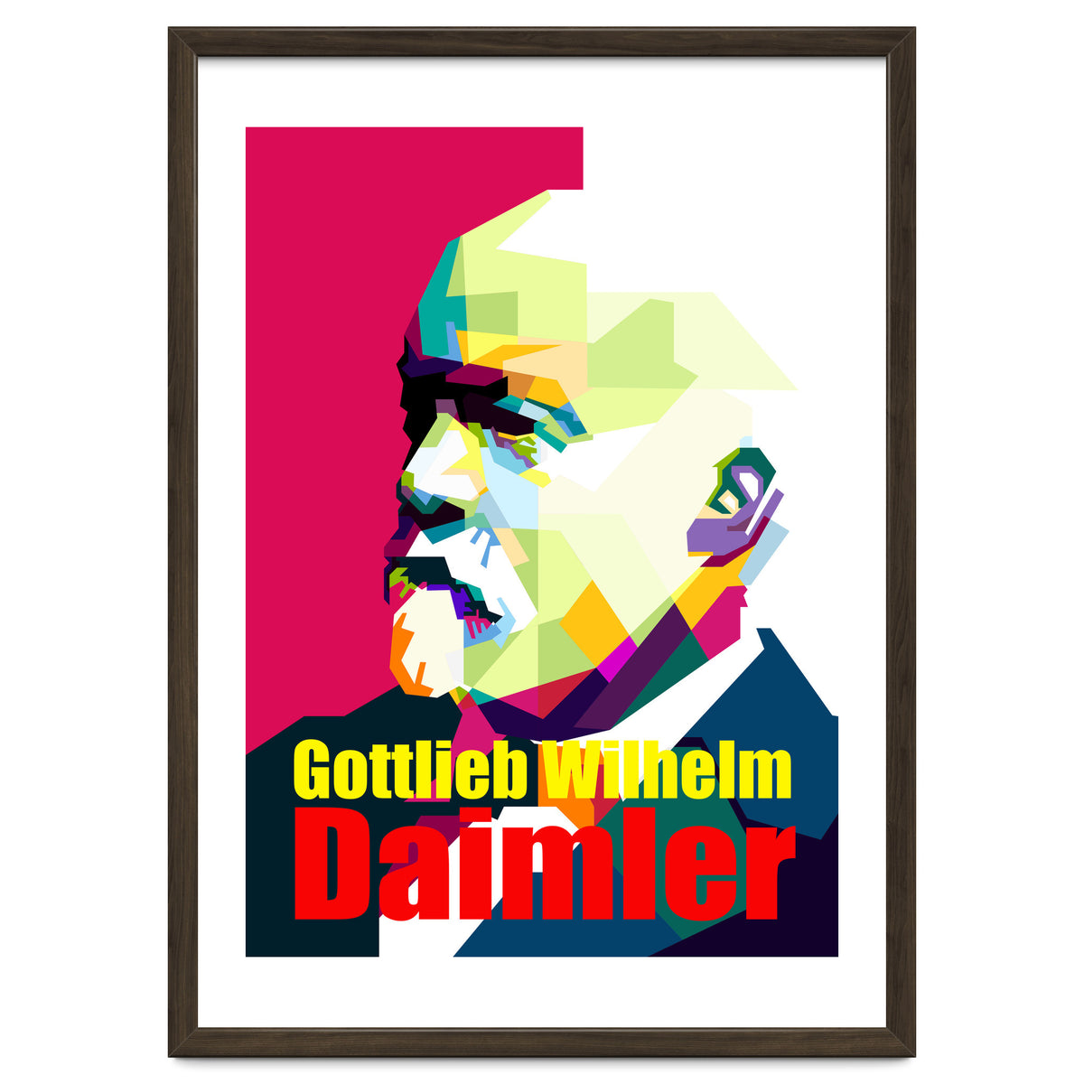 Gottlieb Daimler Pop Art WPAP
