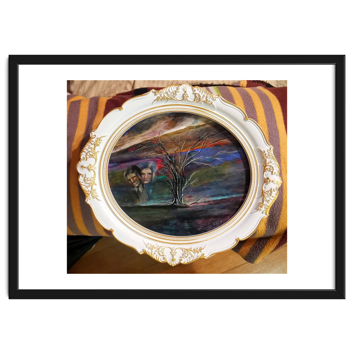 Memory 26x29.cm.acrylic. With Frame 33x38.cm.