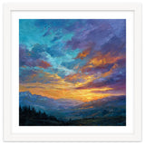 Ethereal Alpine Sunset Over Distant Peaks thumbnail