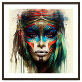 Turquoise Warrior Woman Portrait thumbnail