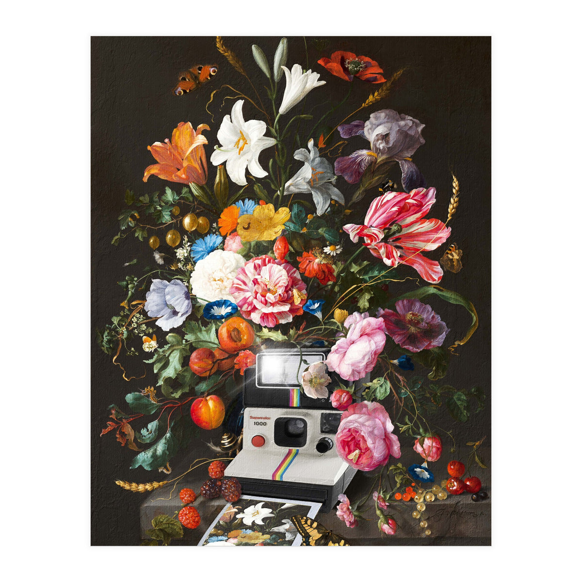 Floral Instant Photo (Print Only)