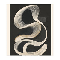 Monochrome Flow Abstract Line Movement (Print Only)