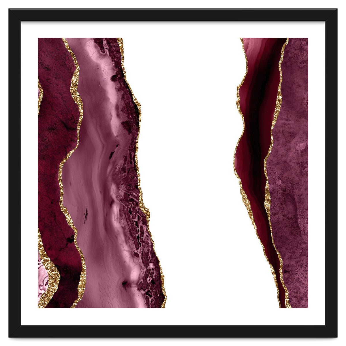 Burgundy & Gold Agate Texture 20