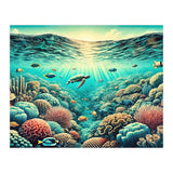 Vintage Australia, Great Barrier Reef Poster (Print Only) thumbnail