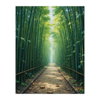 The Emerald Path: A Sun-Drenched Journey (Print Only)