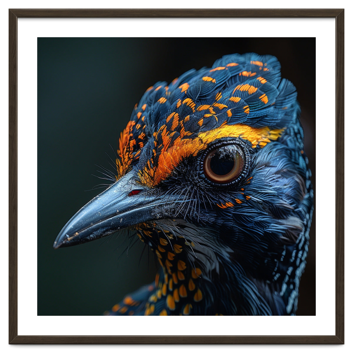 Close Up Of A Colorful Bird Head And Eye