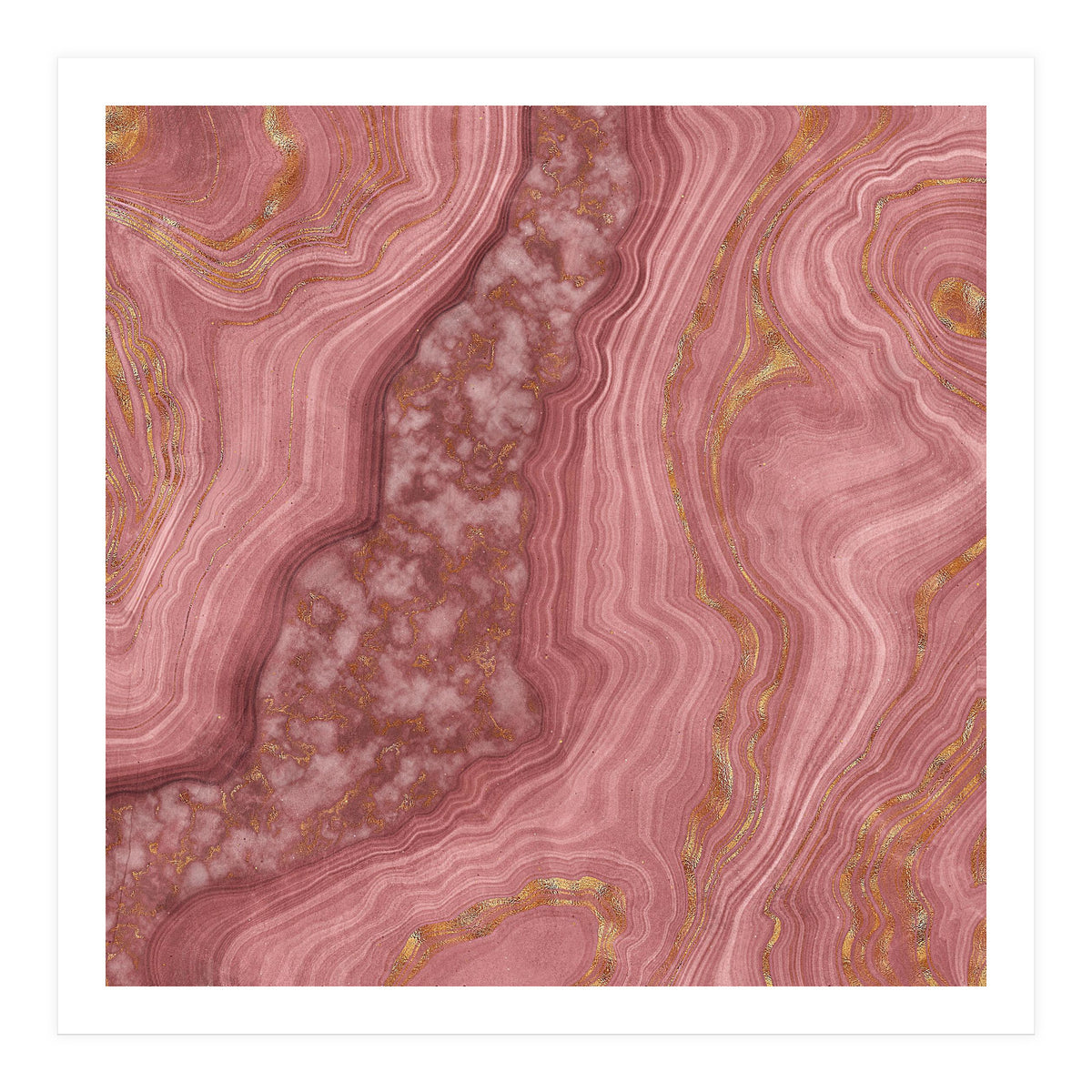 Pink Agate Texture 03 (Print Only)