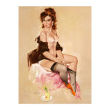 Sexy Pinup Brunette Modelling (Print Only) thumbnail