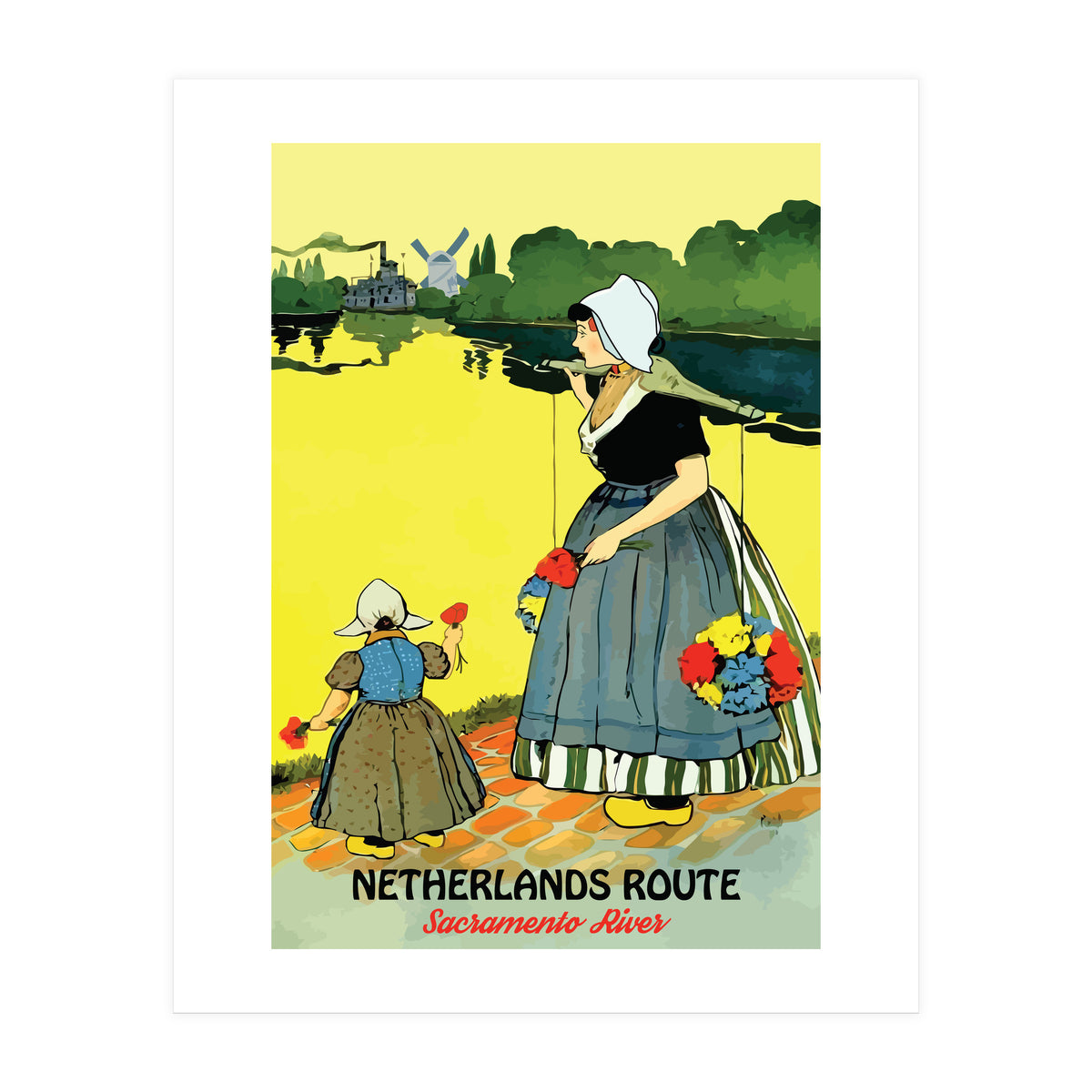 Netherlands, Sacramento River (Print Only)