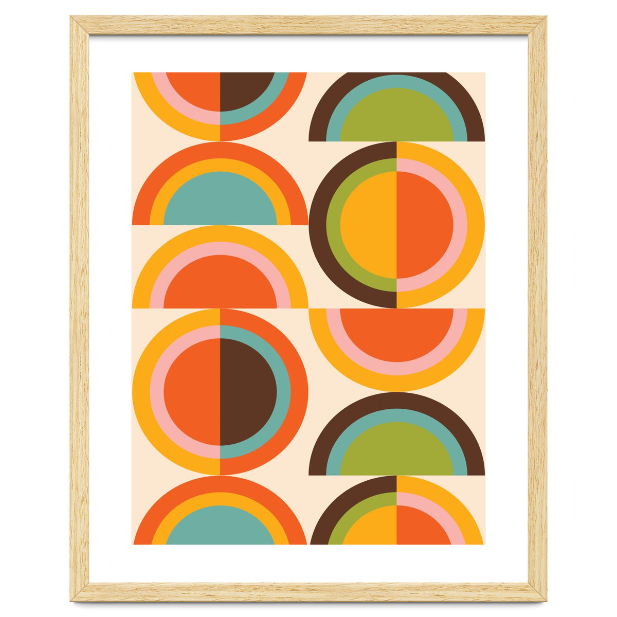 Bauhaus Geometric Rainbow