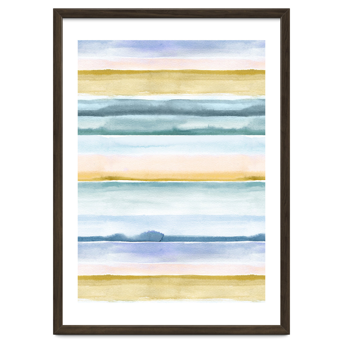 Relaxing Calm Stripes Blue Yellow