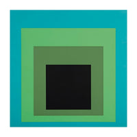 JOSEF ALBERS - HOMAGE TO THE SQUARE GREEN BLACK (Print Only)