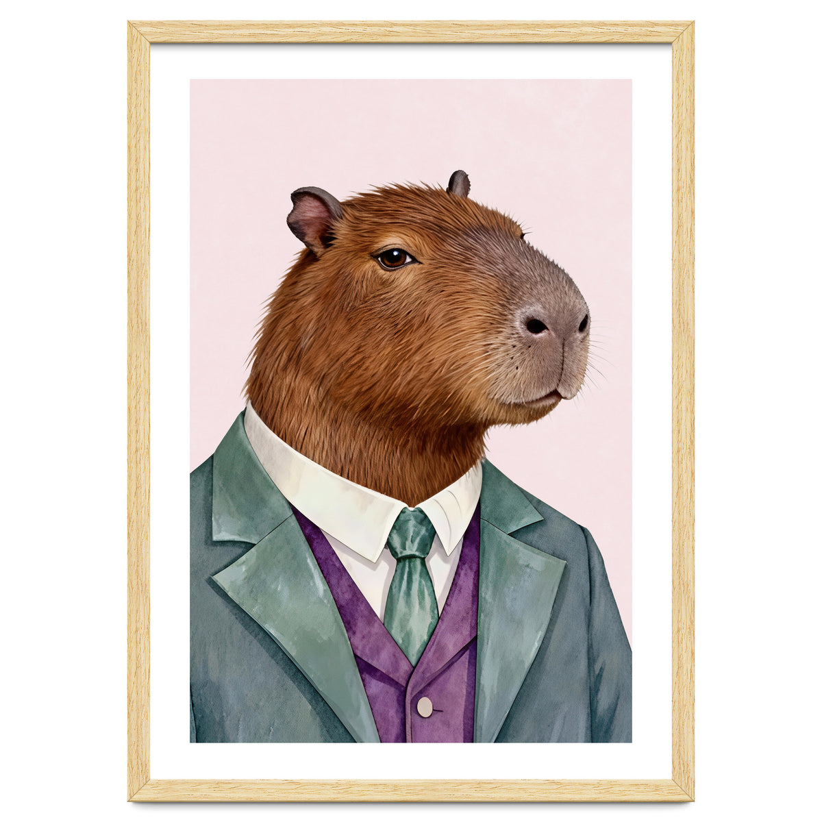 Capybara Fashion Portrait