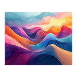 Vibrant Abstract Flowing Peaks Art (Print Only) thumbnail