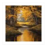 Golden Autumn Forest River (Print Only) thumbnail