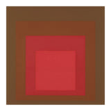 JOSEF ALBERS - HOMAGE TO THE SQUARE, RED, BROWN  (Print Only) thumbnail