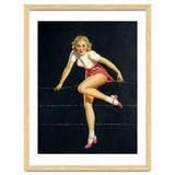 Pinup Girl Crossing The Barbed Wire thumbnail