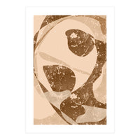 Abstract Brown Scratch (Print Only)
