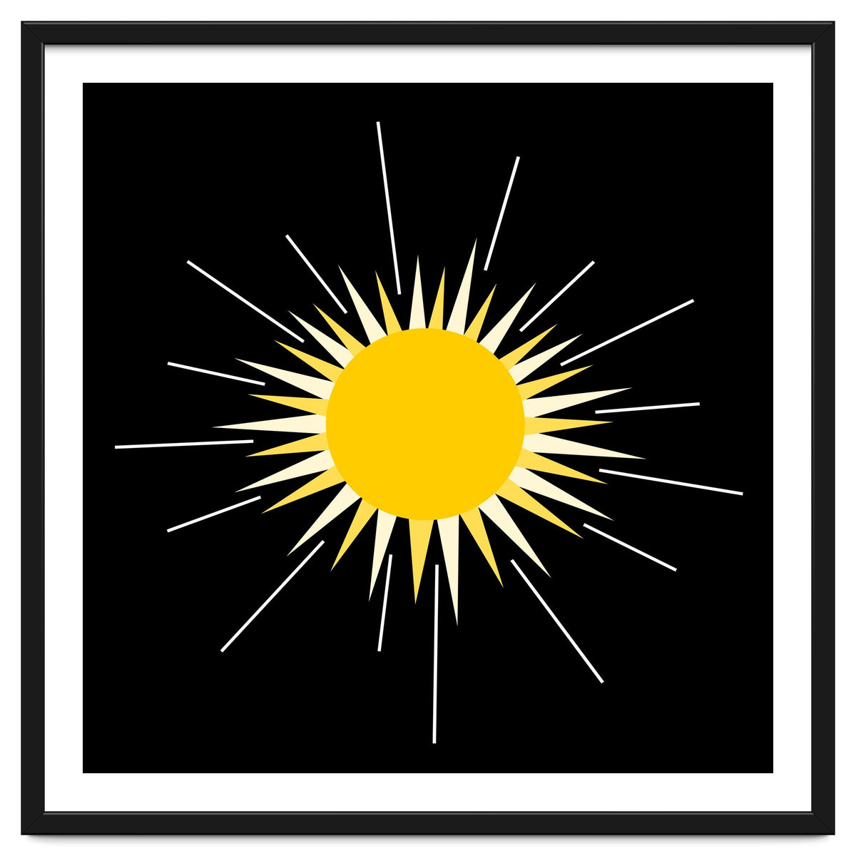 Yellow Bright Radiant Shinning Sun