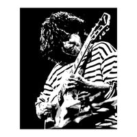 Pat Metheny American Jazz Guitarist Legend in Monochrome 3 (Print Only)