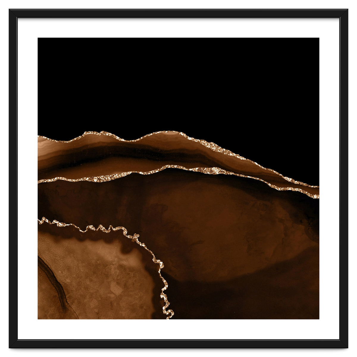 Brown & Gold Agate Texture 05