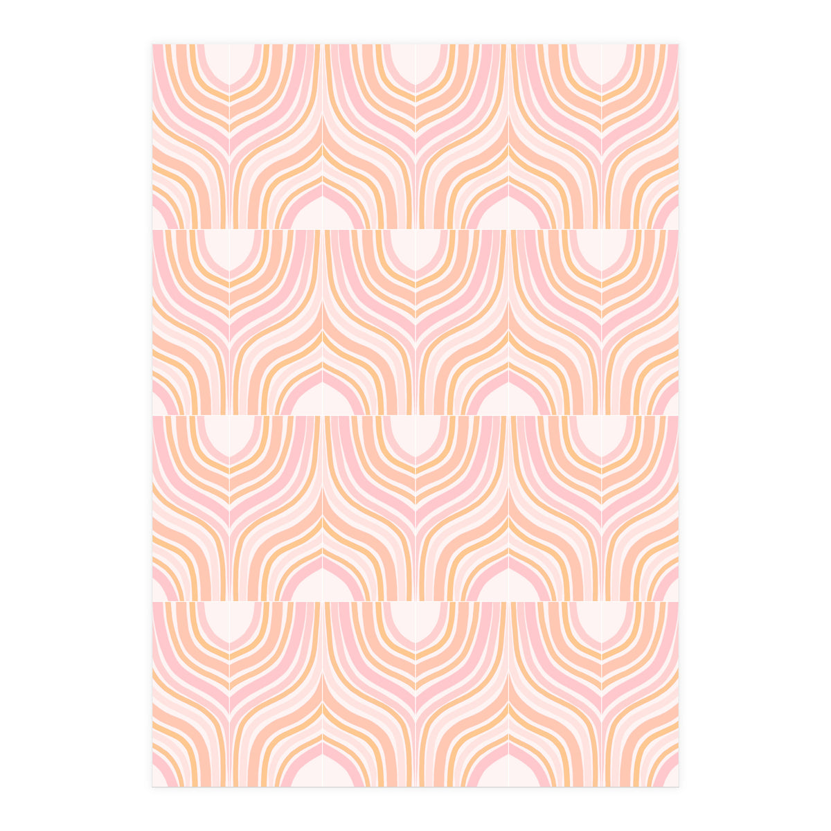 Peachy Marbeling Tiles (Print Only)