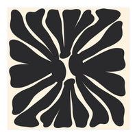 Abstract Monochrome Flower 2 (Print Only)