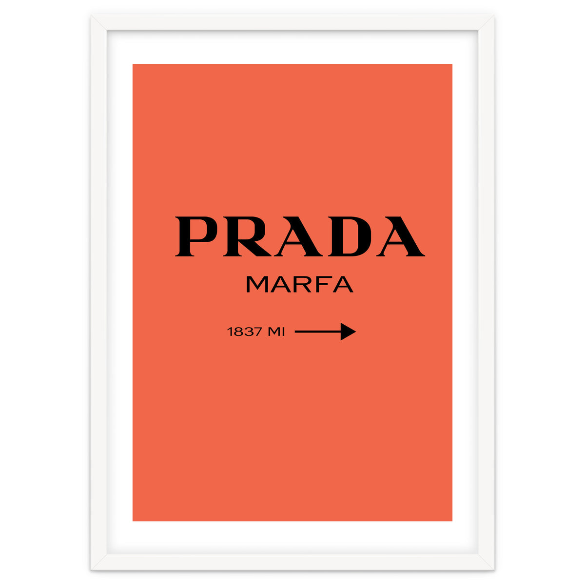 Prada Marfa, Fashion Sign Poster, Chic Decor,