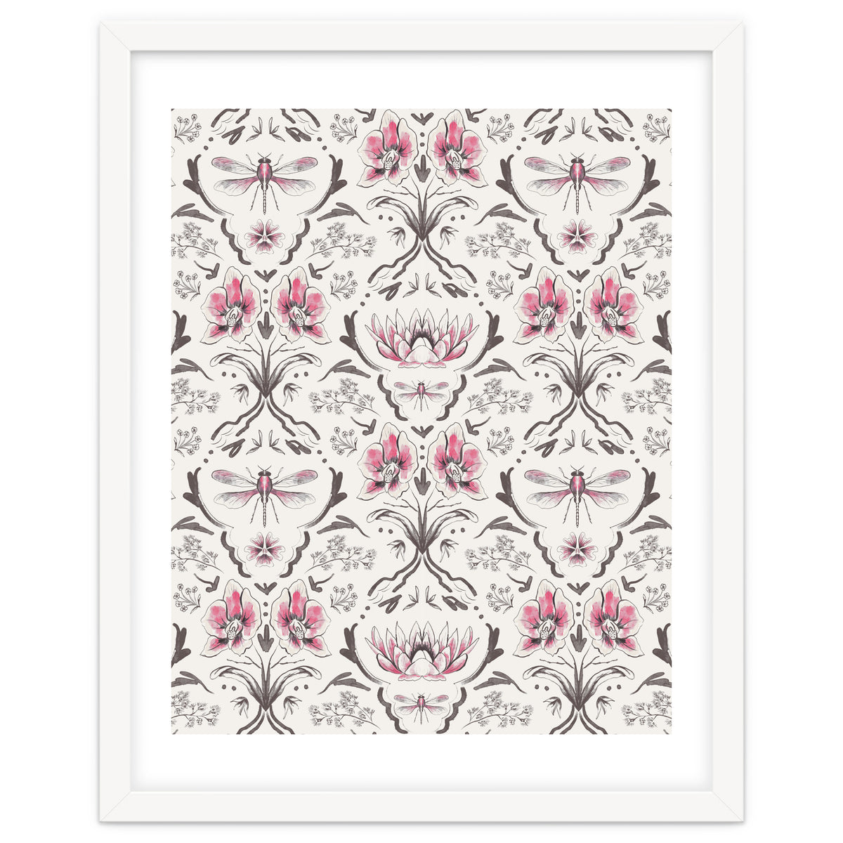 Bohemian Garden Pink Pattern