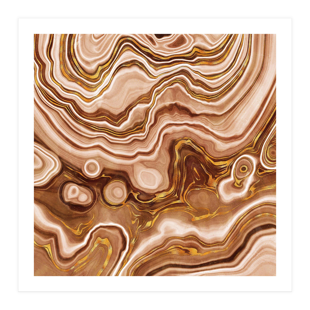 Golden Agate Texture 09 (Print Only)