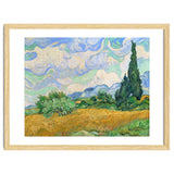 Wheat Field with Cypresses. thumbnail