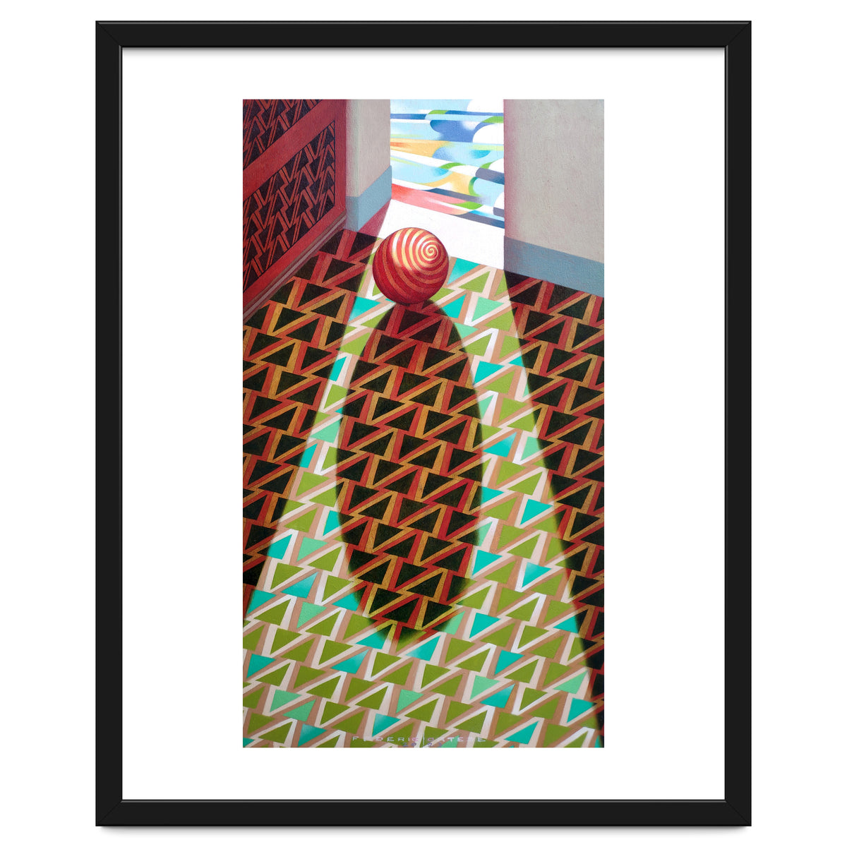 The entrance of the church