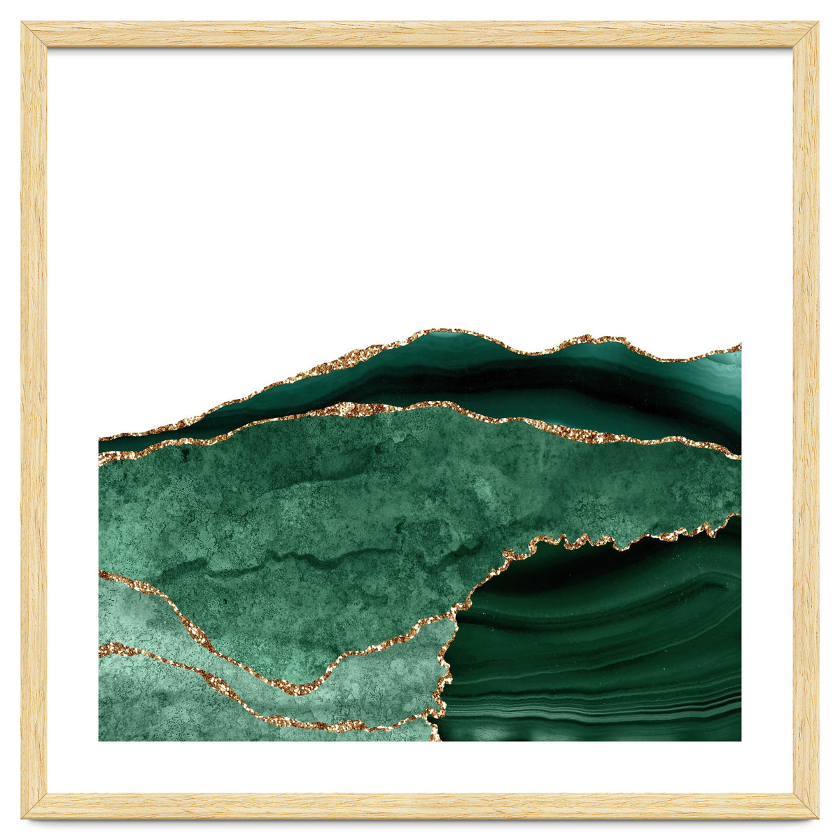 Emerald & Gold Agate Texture 06