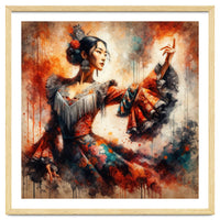 Majestic East Asian Flamenco Dancer