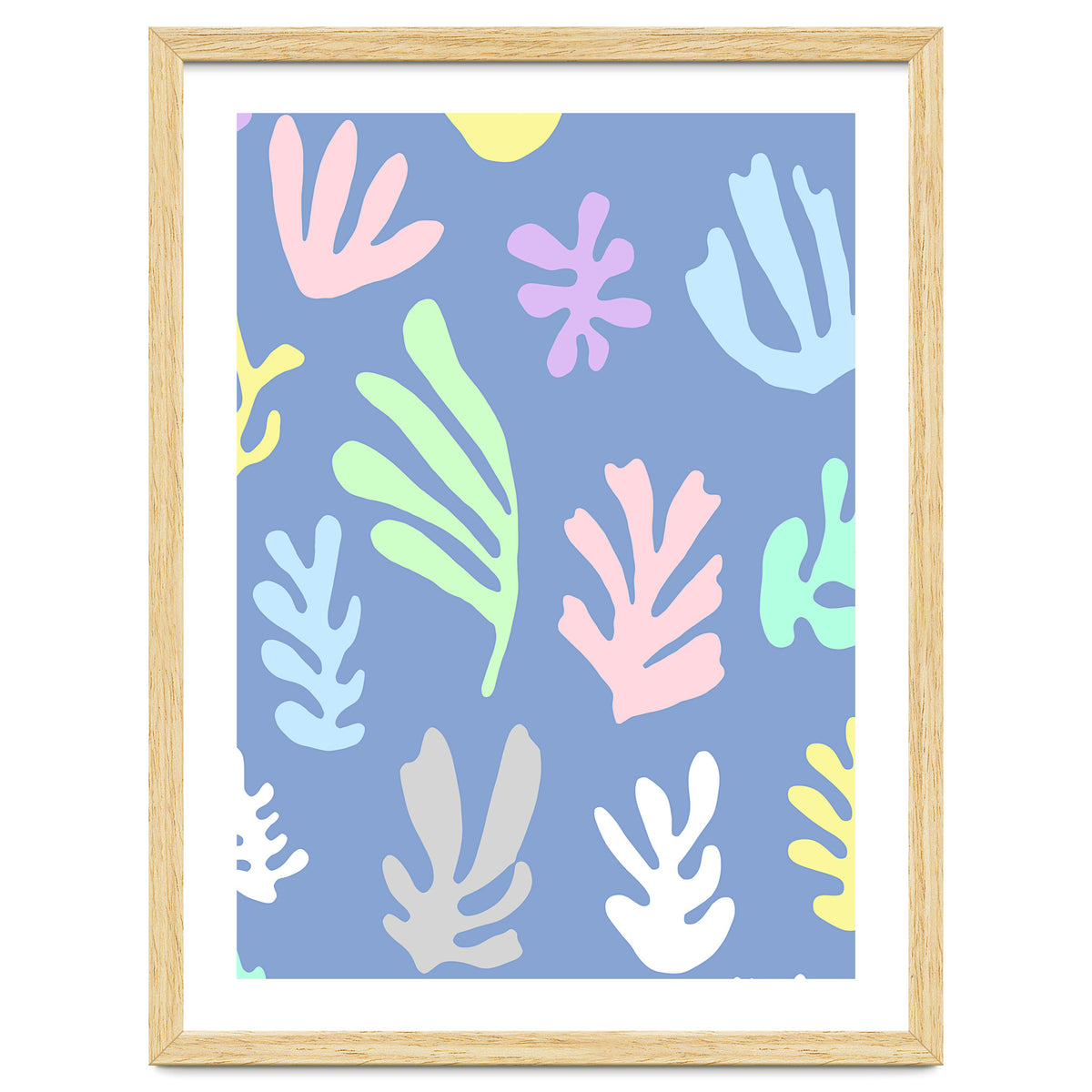 Matisse Colorful Leaves Blue