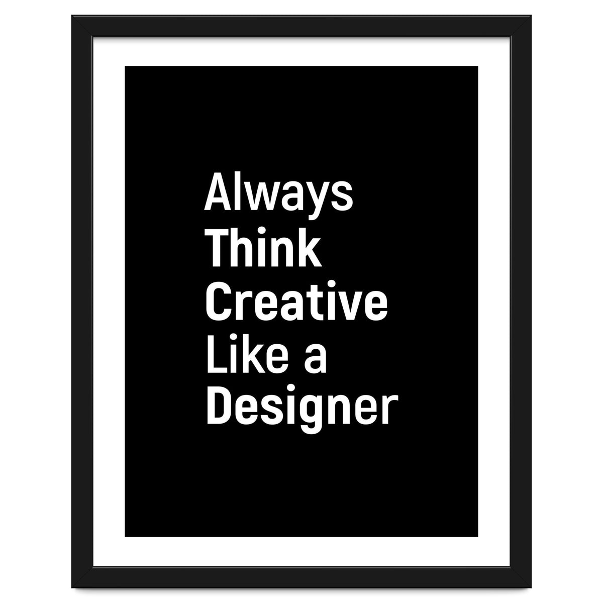 Always Think Creative Like A Designer