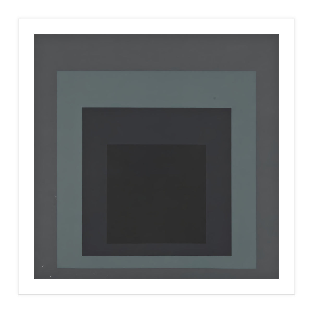 JOSEF ALBERS - HOMAGE TO THE SQUARE BLACK GREY (Print Only)