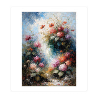 Ethereal Summer Garden Oil Painting (Print Only)