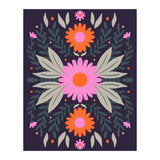 Pink And Orange Flowers (Print Only) thumbnail