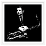 Zoot Sims American Jazz Saxophonist in Grayscale thumbnail