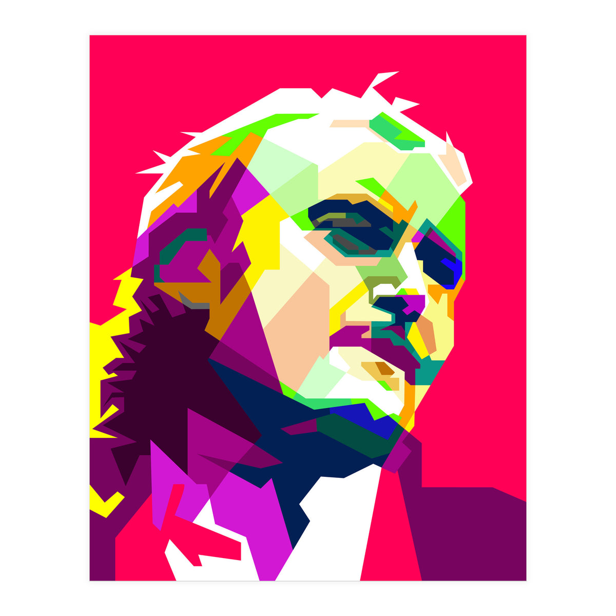 Phil Collins Pop Art WPAP (Print Only)