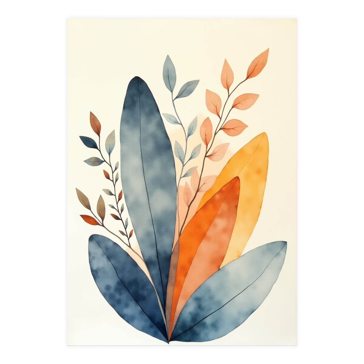 Modern Contemporary Art Flower (Print Only)