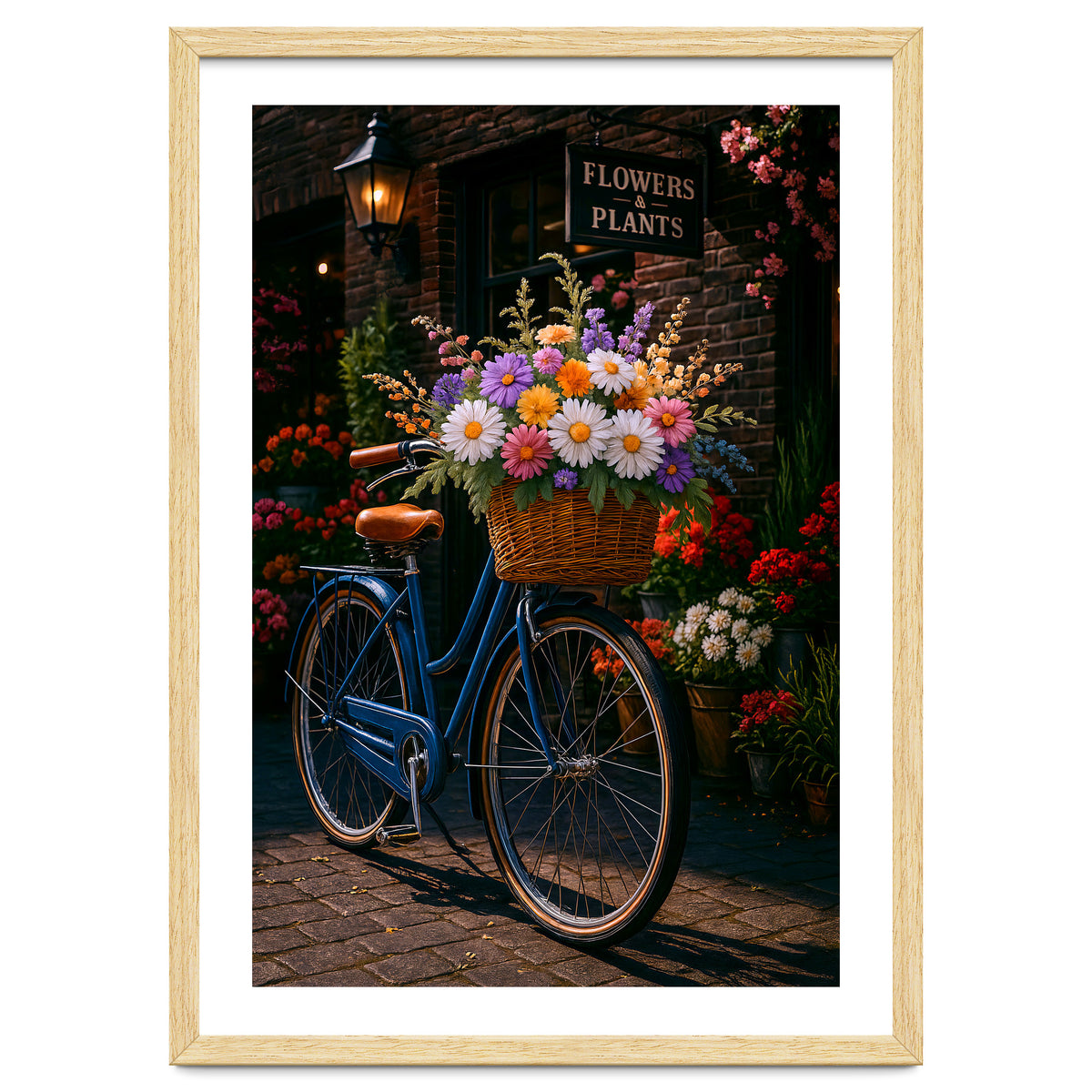The Aesthetic of a Bicycle at a Flower Shop