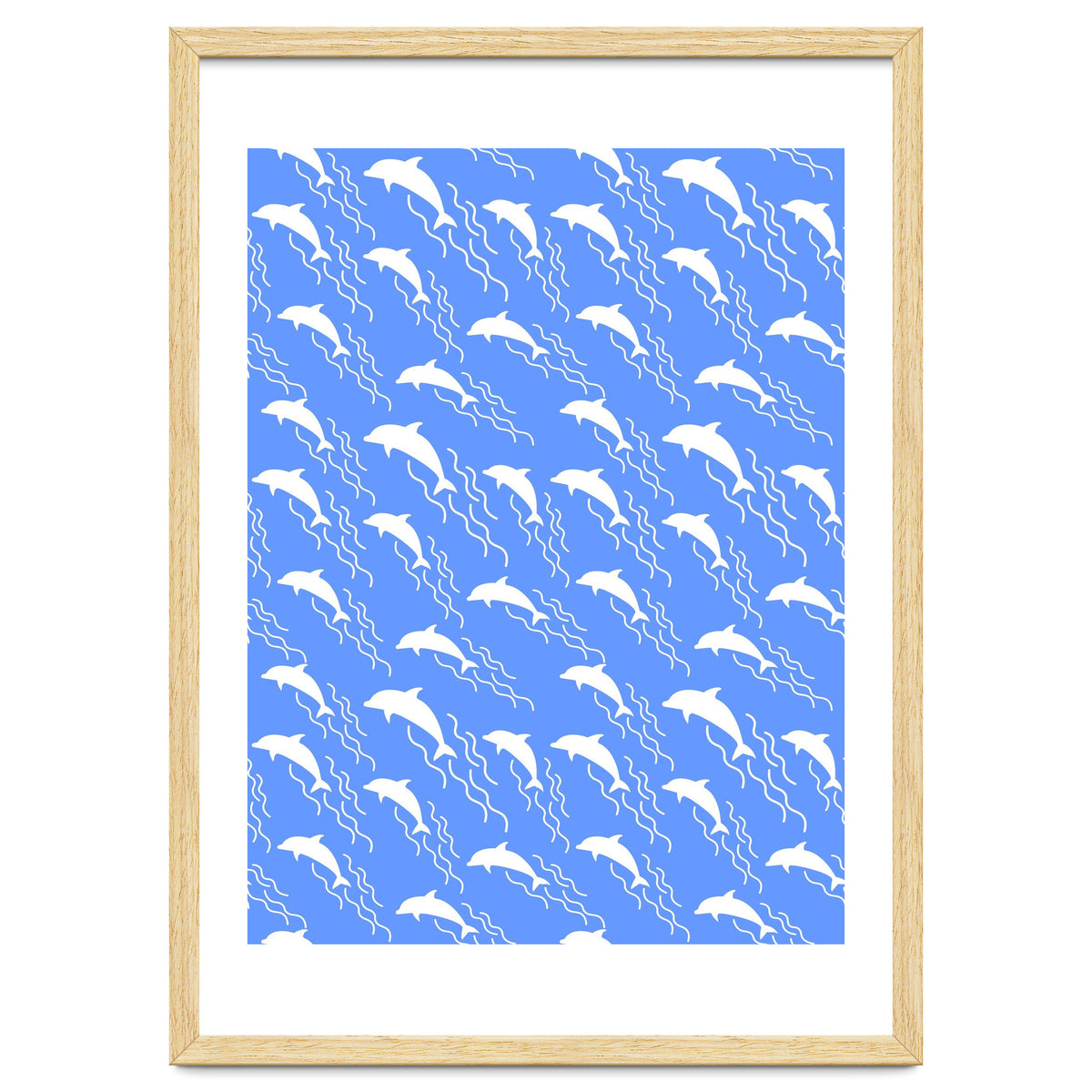 Swimming dolphins